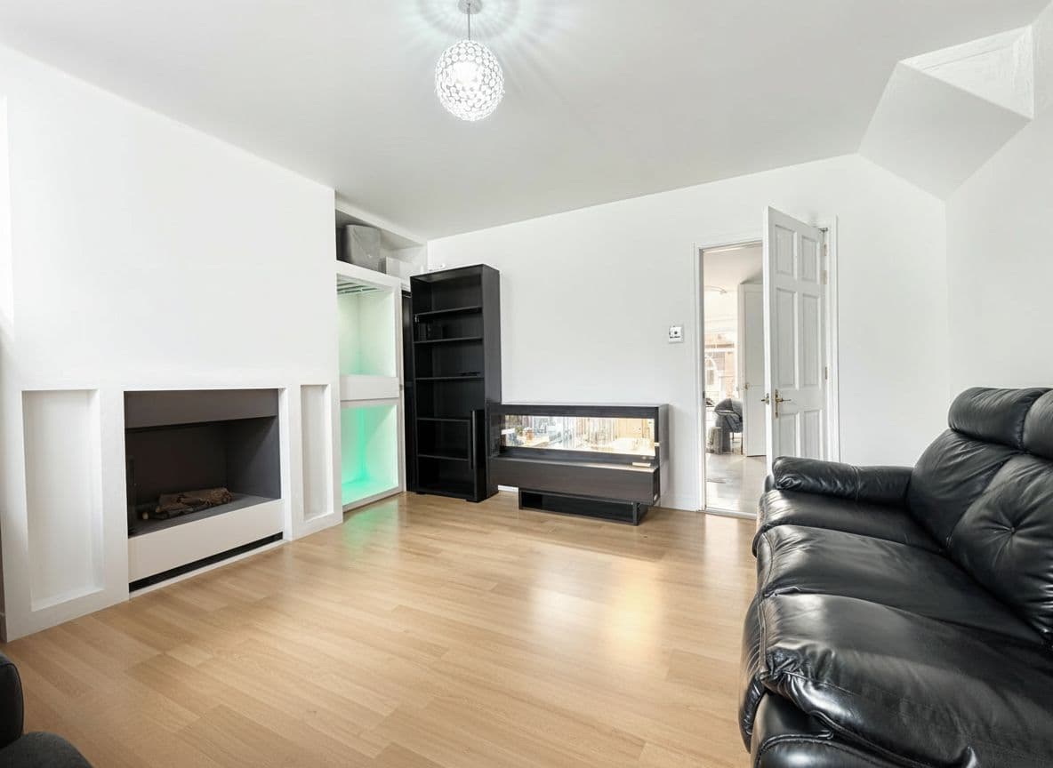 AI cleaning transformation - cluttered to tidy room - high quality